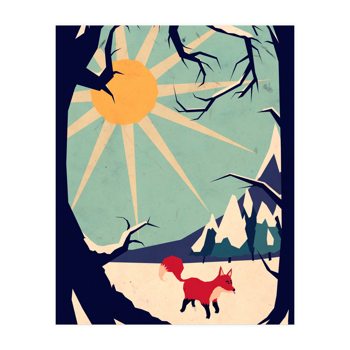 Fox Roaming Around II (Print Only)