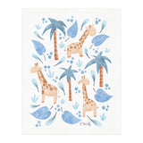 Jungle Giraffes | Blue (Print Only) thumbnail