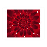 Abstract Modern Red Floral Design Art (Print Only) thumbnail