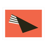 Geometric Shapes No. 75 - pink & stripes (Print Only) thumbnail