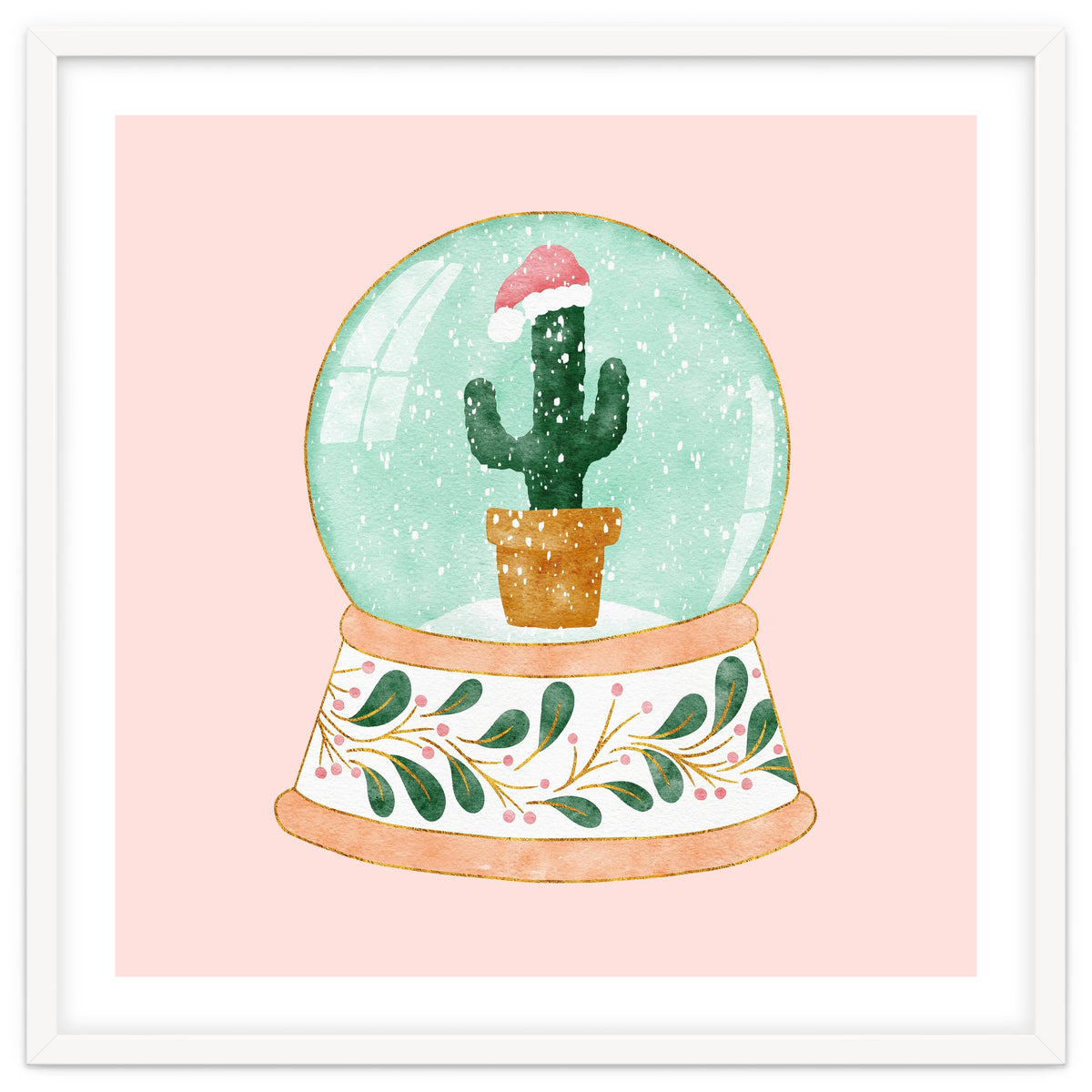 Cactus Snow Globe