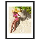 Sky above, sand below, peace within poster, Woman of color fashion black woman on the bikini beach thumbnail