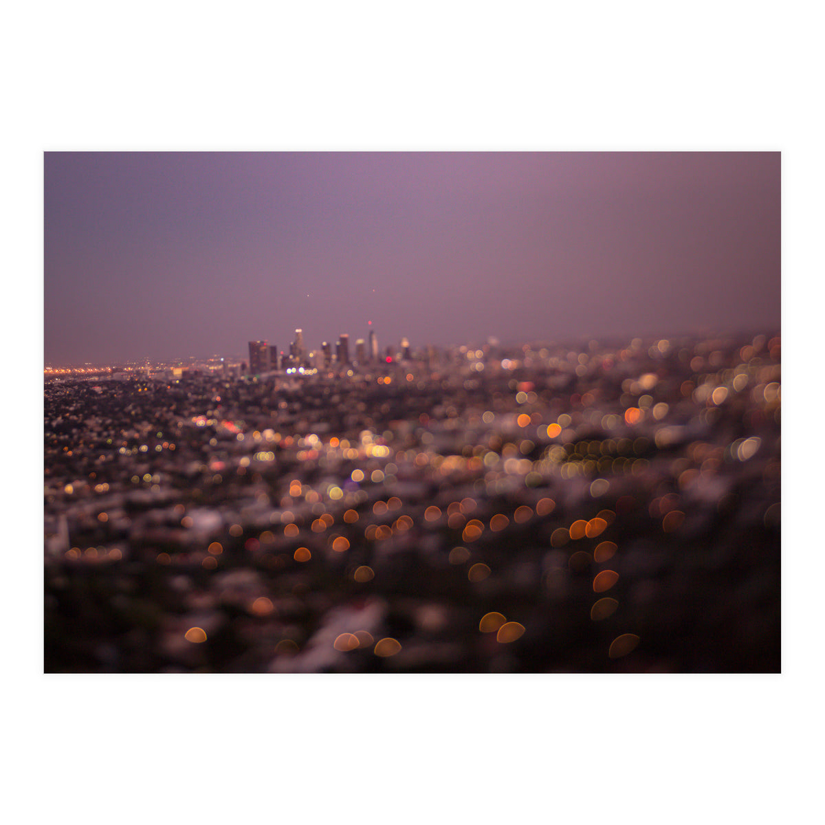 Los Angeles at Night (Print Only)