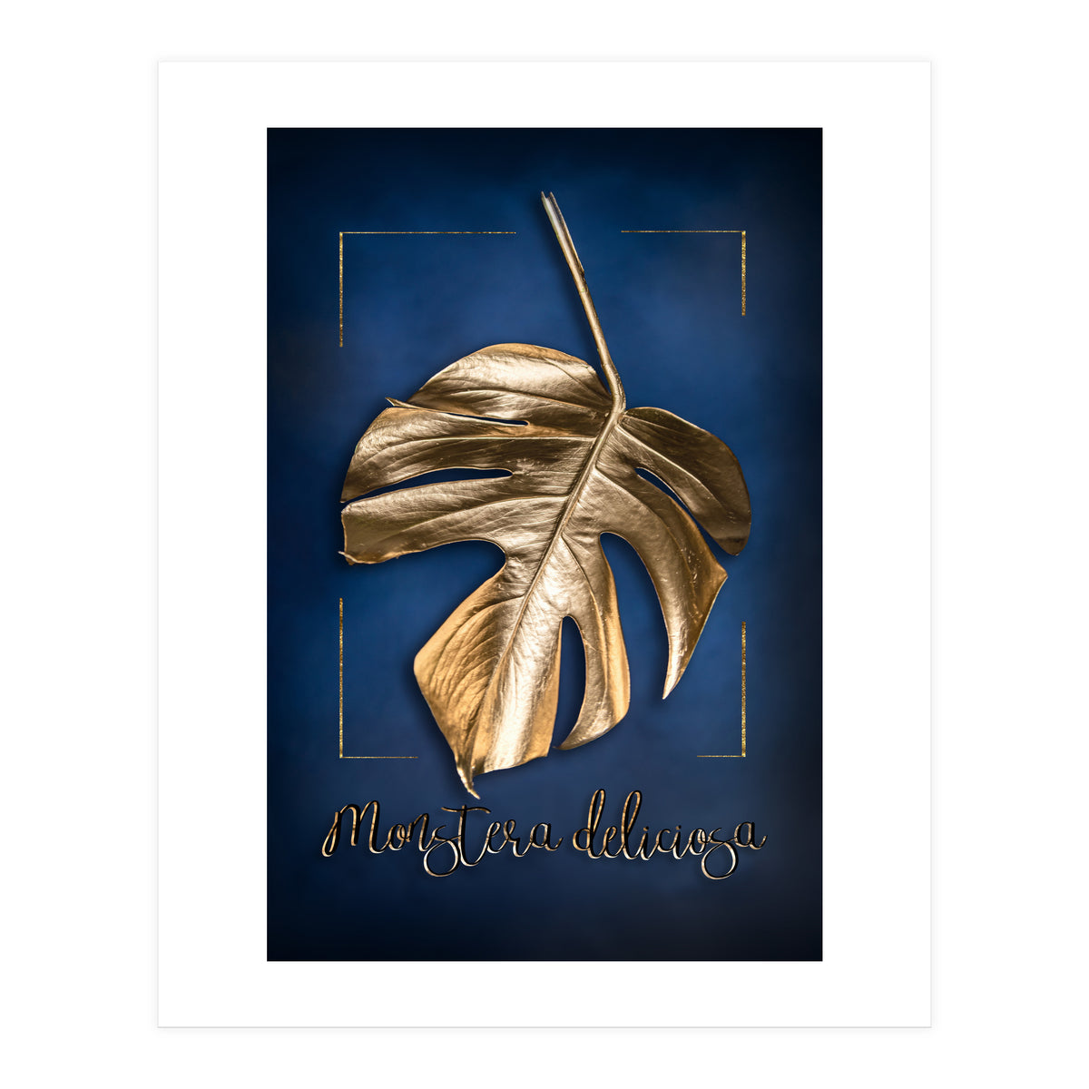 Golden Monstera (Print Only)