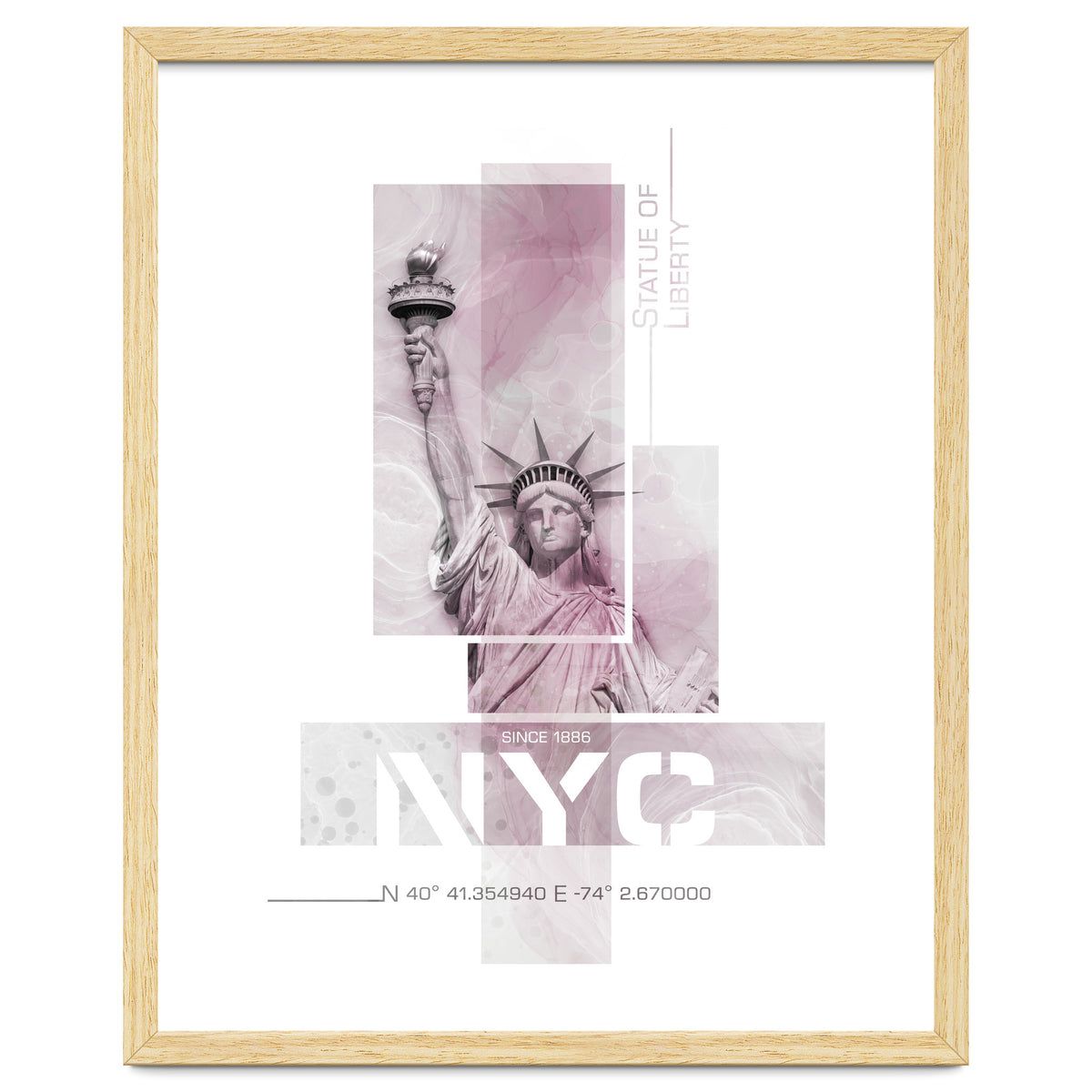 NYC Statue of Liberty | pink marble