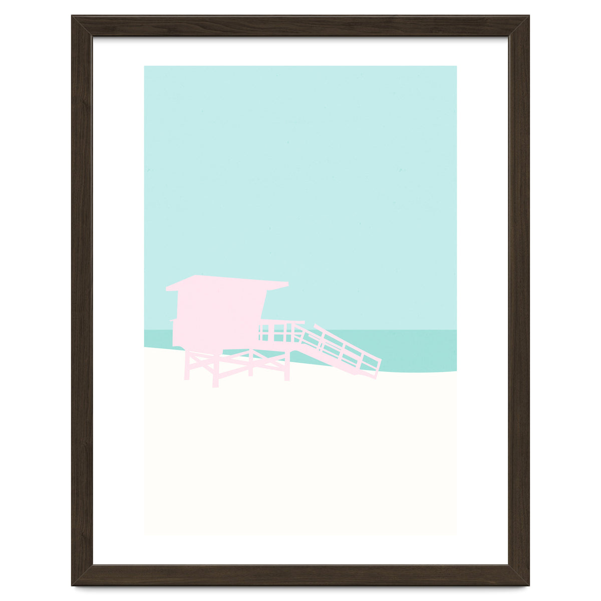 Minimal Lifeguard Tower - Turquoise Coast