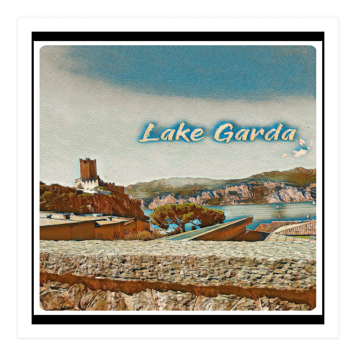 Malcesine Castle On Lake Garda (Print Only)