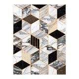 Marble Cubes 2 - Black and White (Print Only) thumbnail