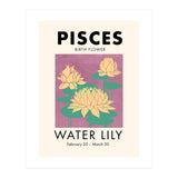 Pisces Birth Flower Water Lily (Print Only) thumbnail