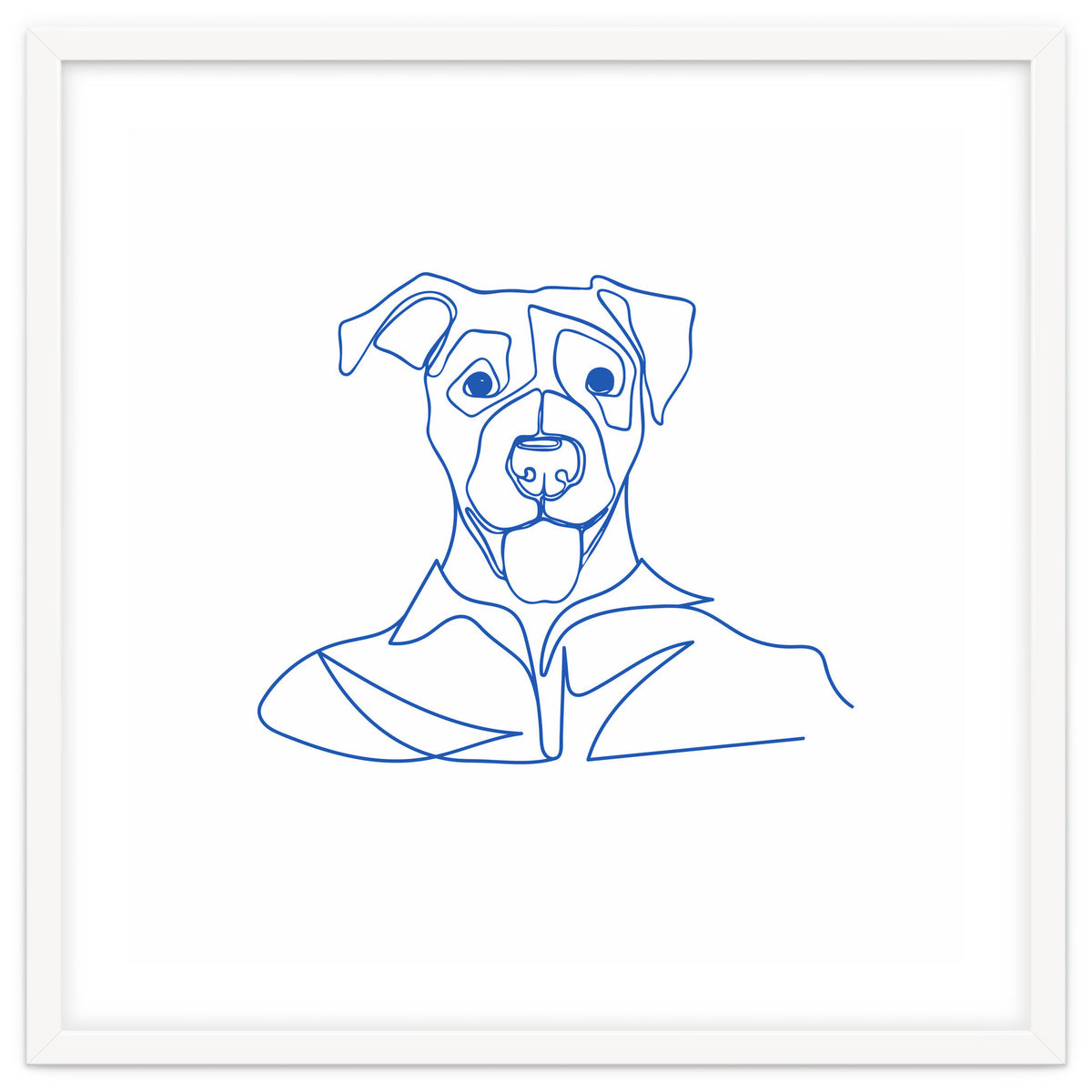 One Line Art Dog