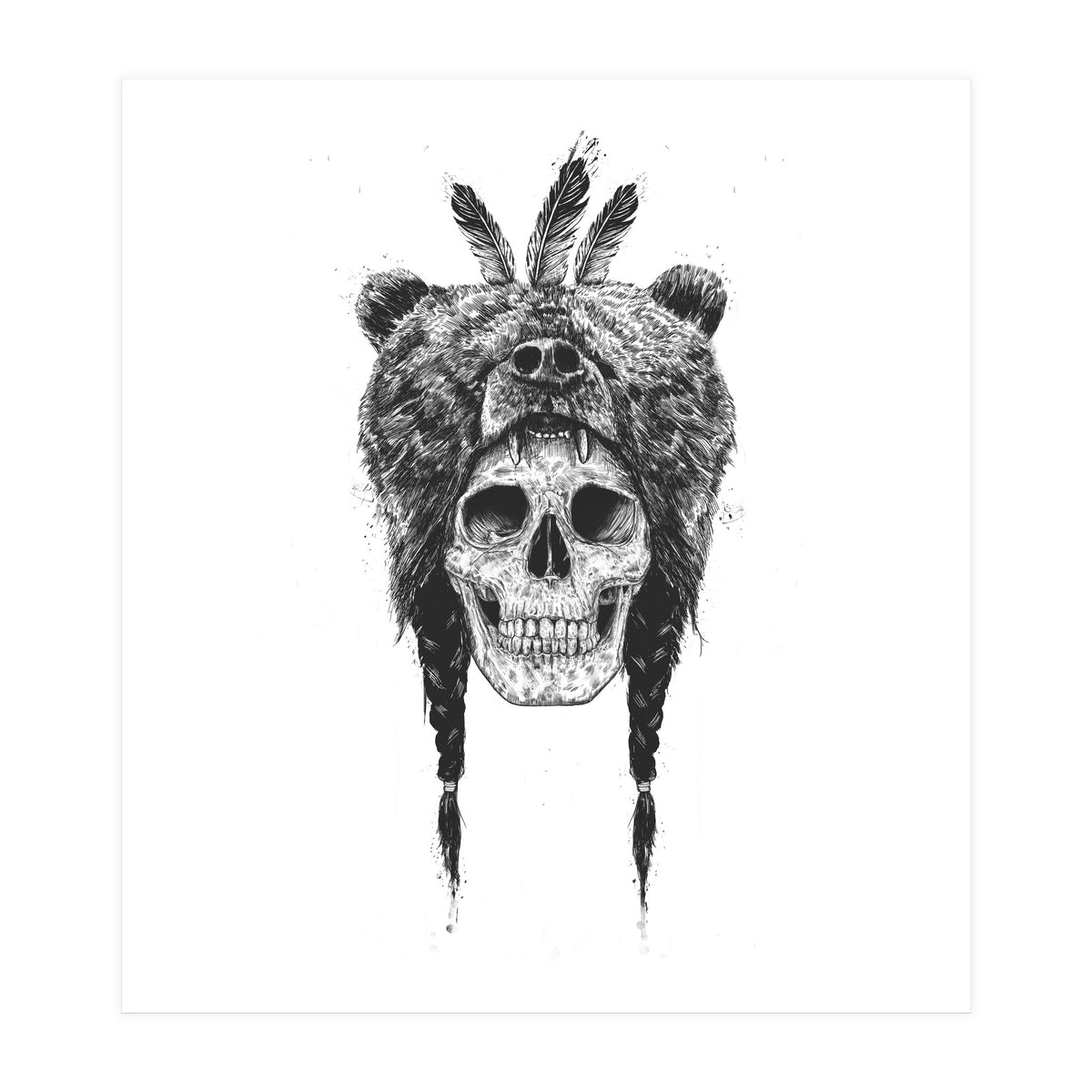Dead Shaman Bw (Print Only)