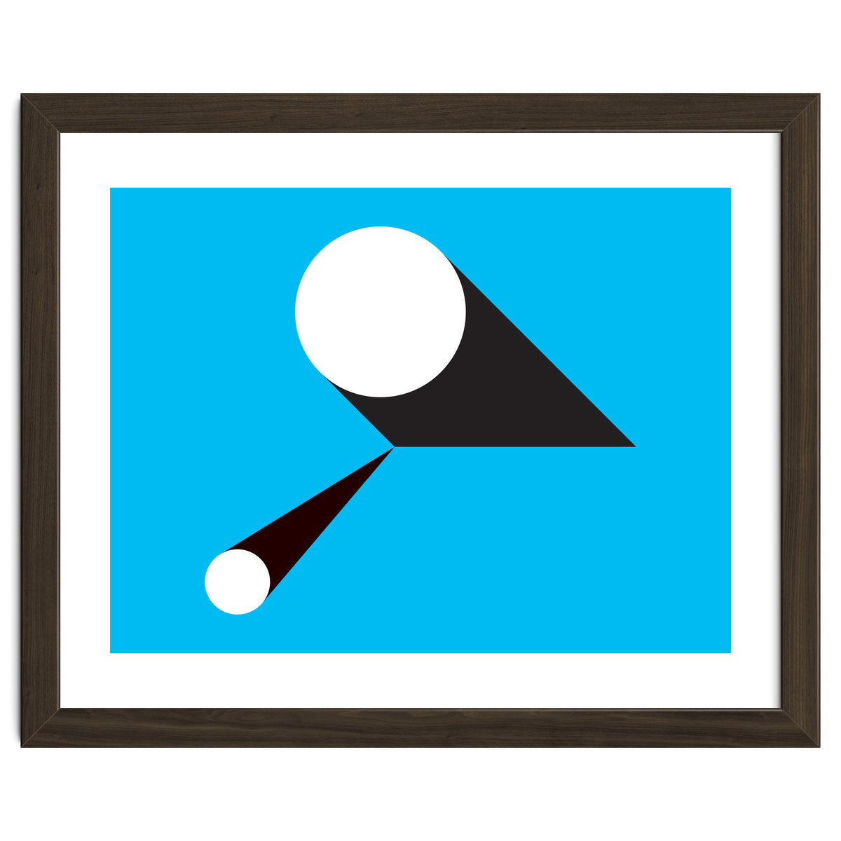 Geometric Shapes No. 46 - blue & black