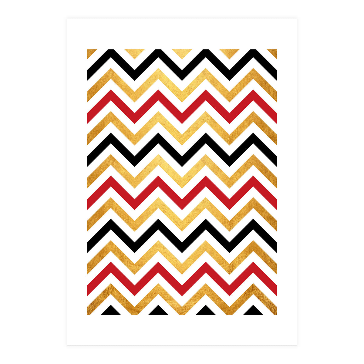 Chevron Golden II (Print Only)
