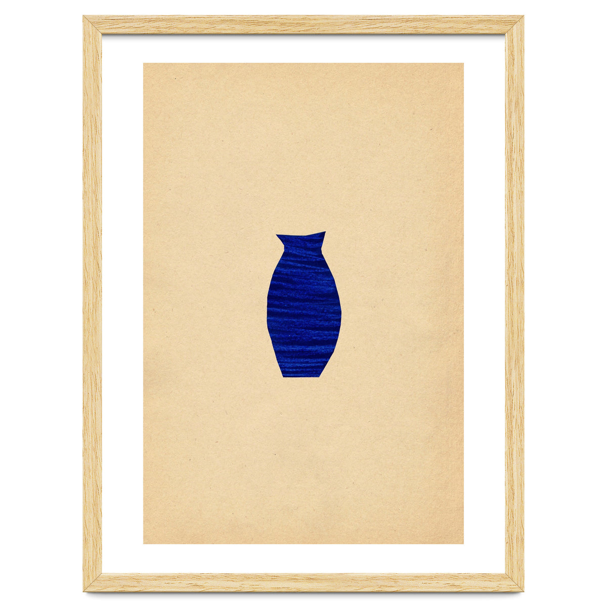 Ultramarine minimalist vase