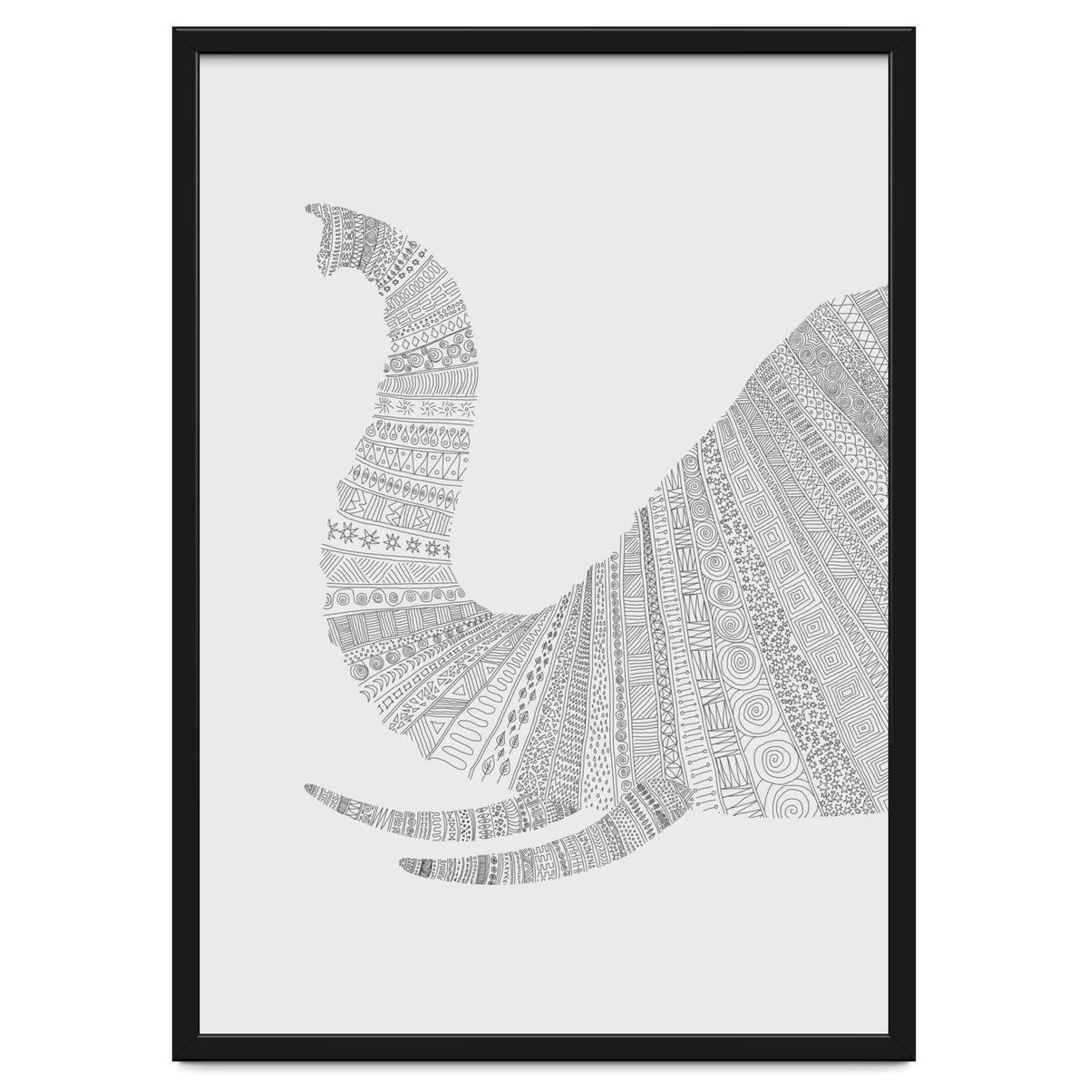 Elephant Grey Poster