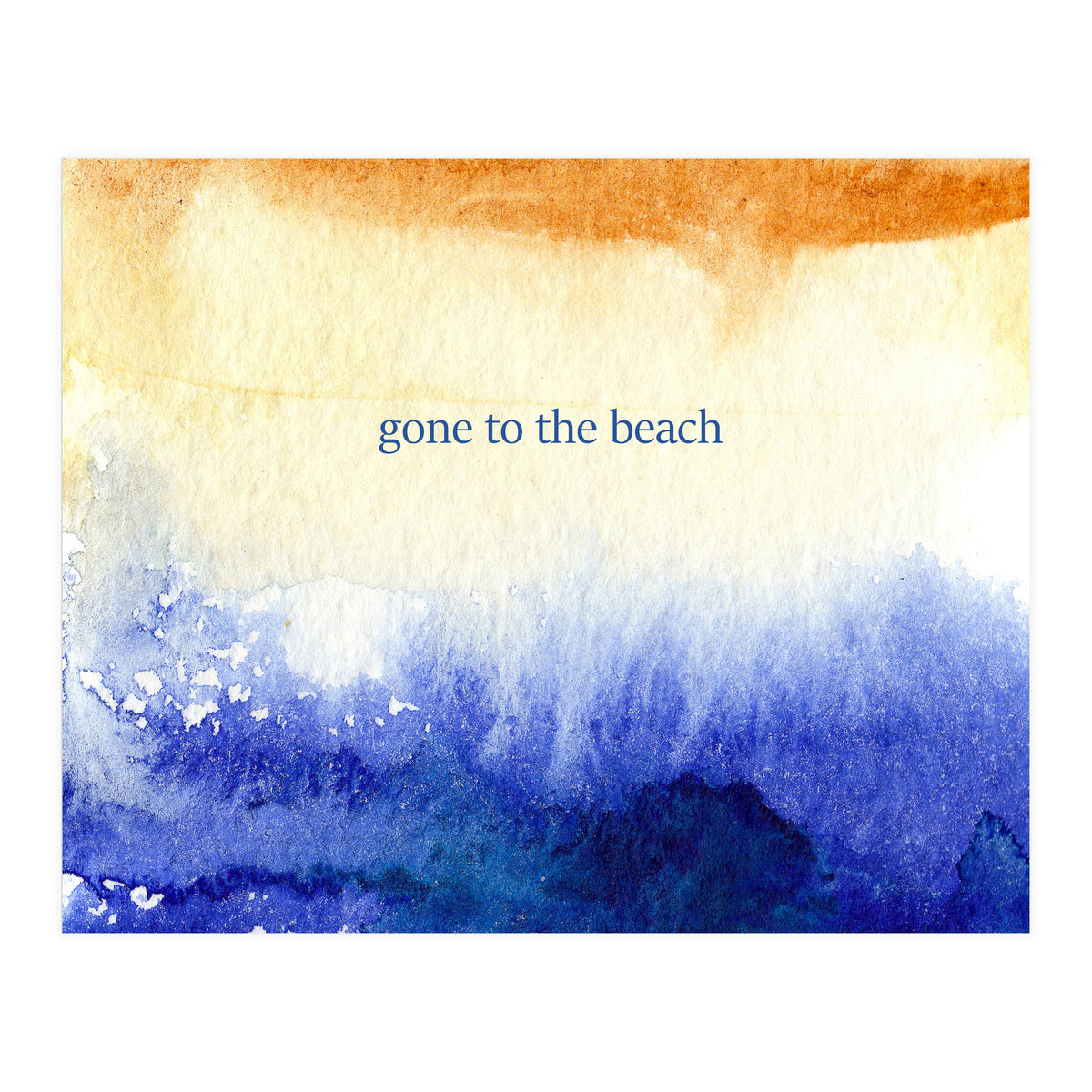 Gone to the beach || watercolor (Print Only)