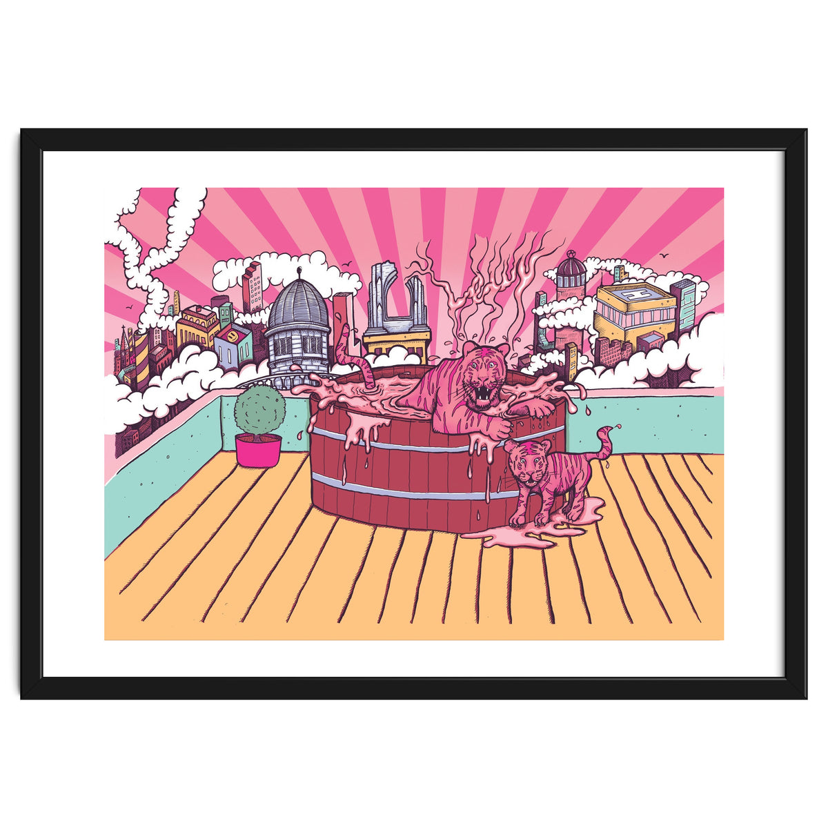 Strawberry Tigers Rooftop Jacuzzis Abbeydale Brewery x Lewy  12.4% ABV Strawberry, Chocolate, Smoked, Cherry Wood-chipped, Imperial Dessert Stout.