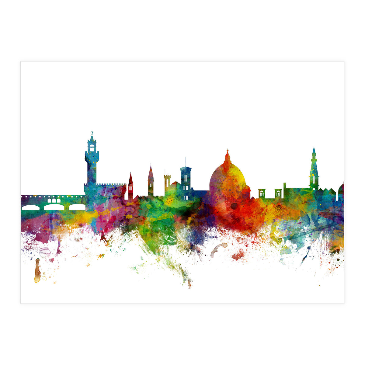 Florence Italy Skyline (Print Only)