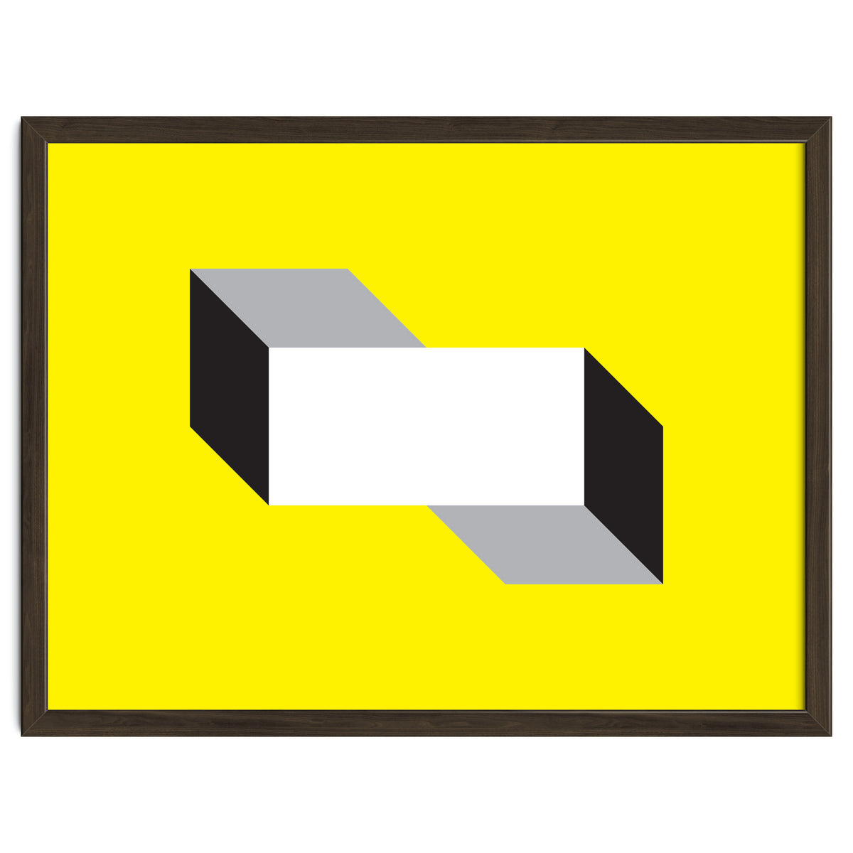 Geometric Shapes No. 50 - yellow, black & grey