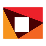 Geometric Shapes No. 23 - red & orange (Print Only) thumbnail