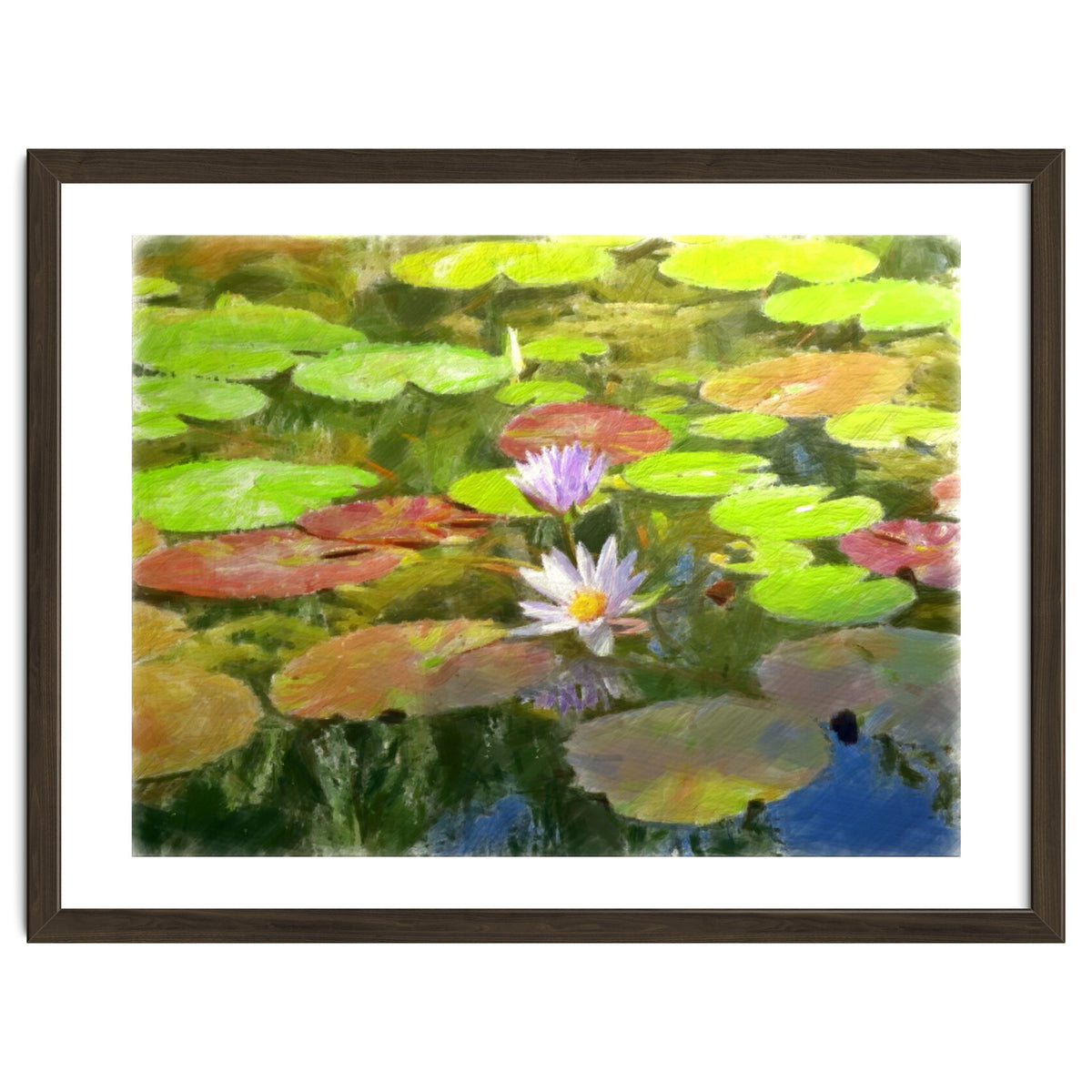 Floating in the water