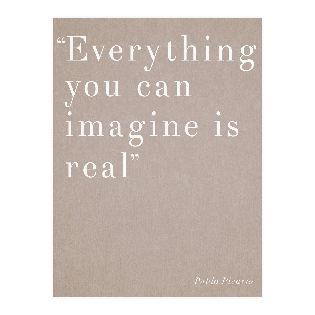 Everything You Can Imagine By Picasso (Print Only)