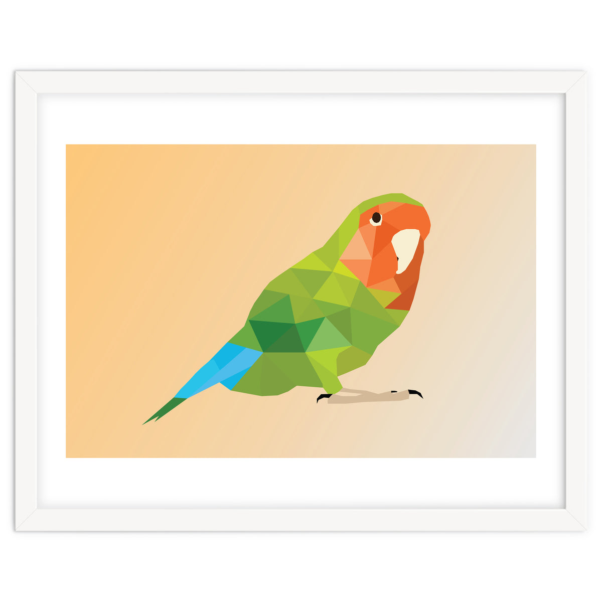 Parrot Low Poly Art