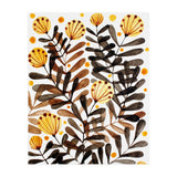 Flowers and foliage - yellow (Print Only) thumbnail