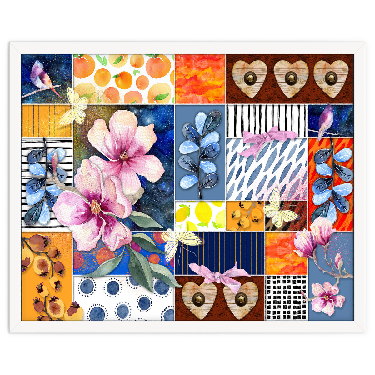 Romantic Floral Collage