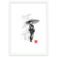 Geisha and umbrella