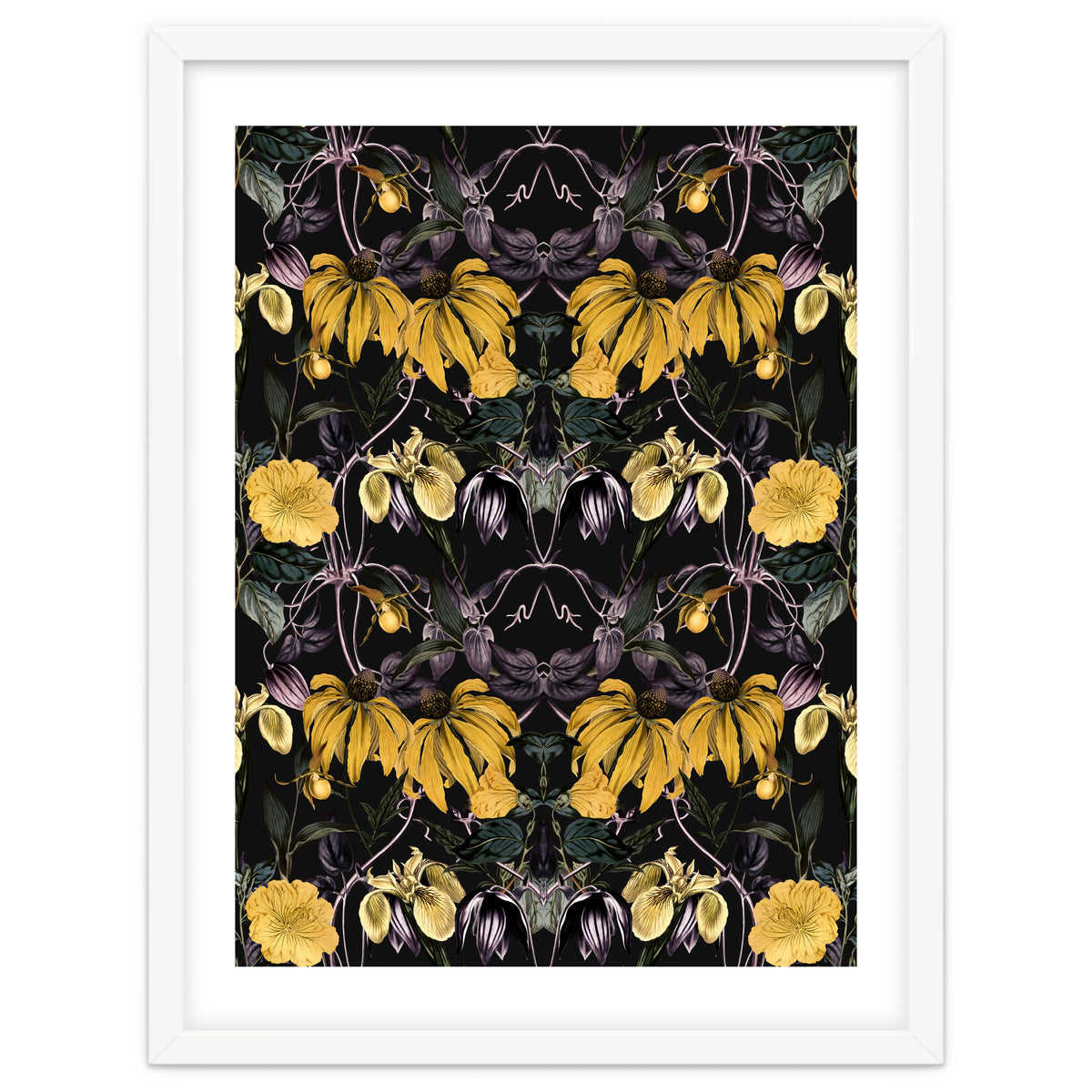 Nocturnal botanical garden kaleidoscope