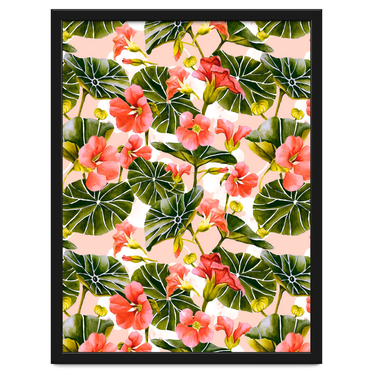 Nasturtiums watercolor 03