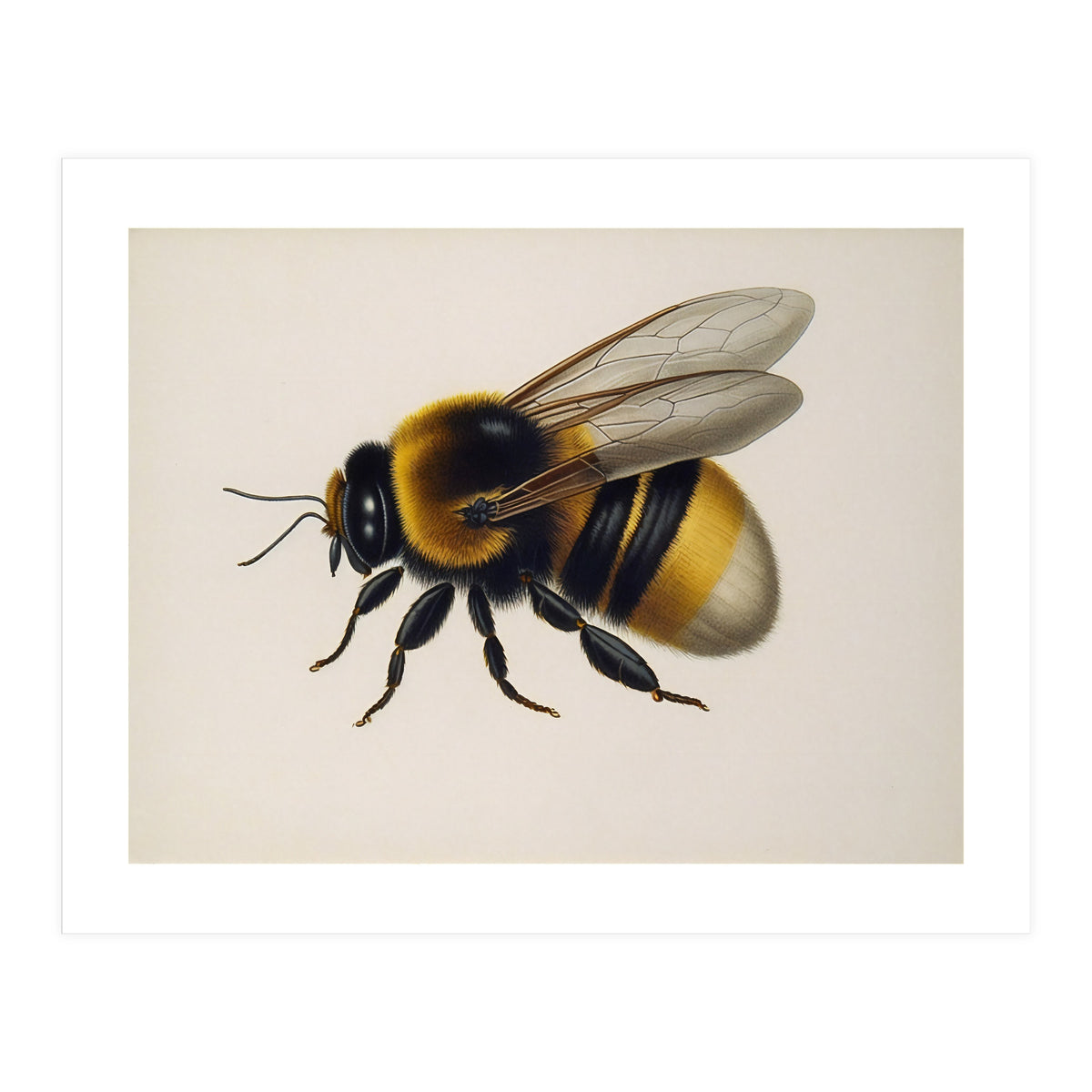 Bumblebee Vintage Illustration (Print Only)