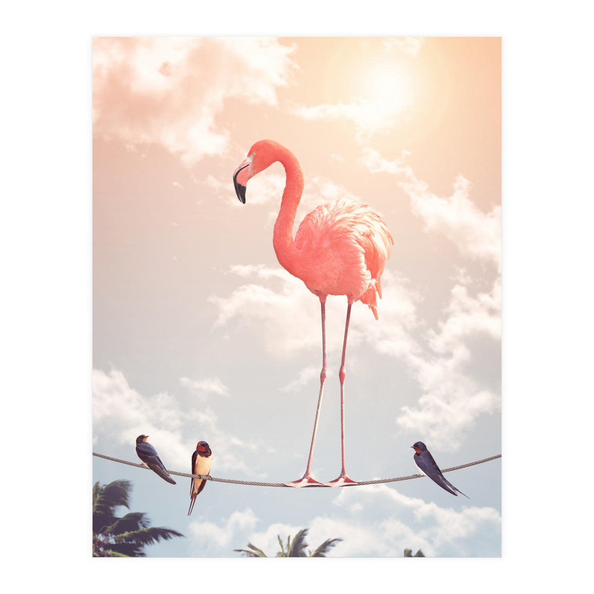 Flamingo & Friends (Print Only)