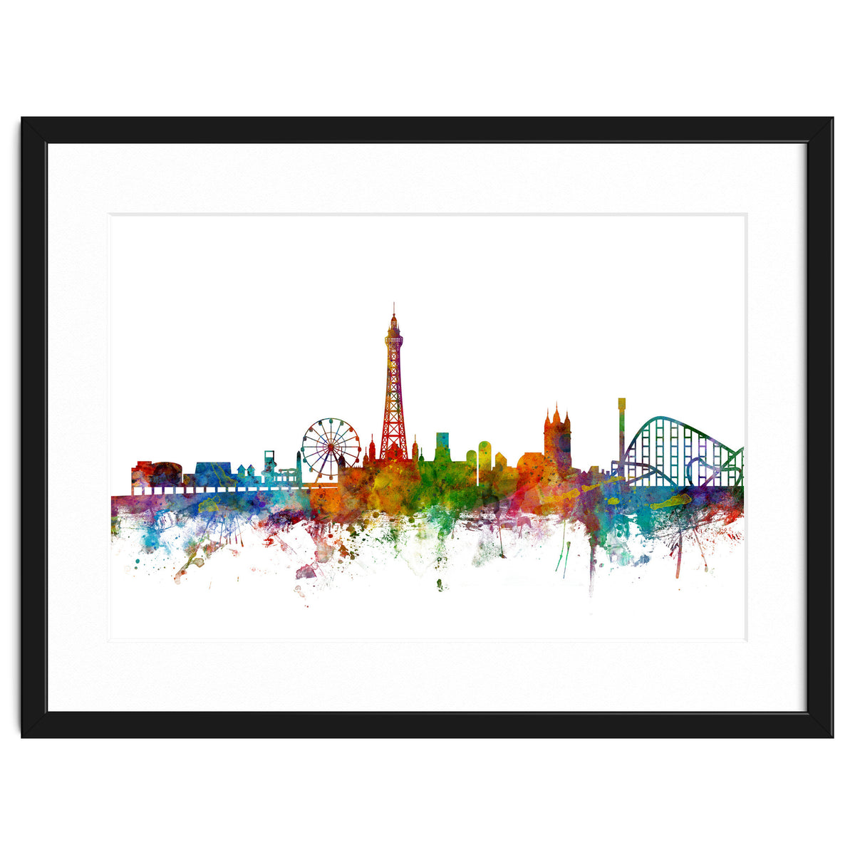 Blackpool England Skyline