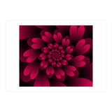 Red Floral Satin  (Print Only) thumbnail