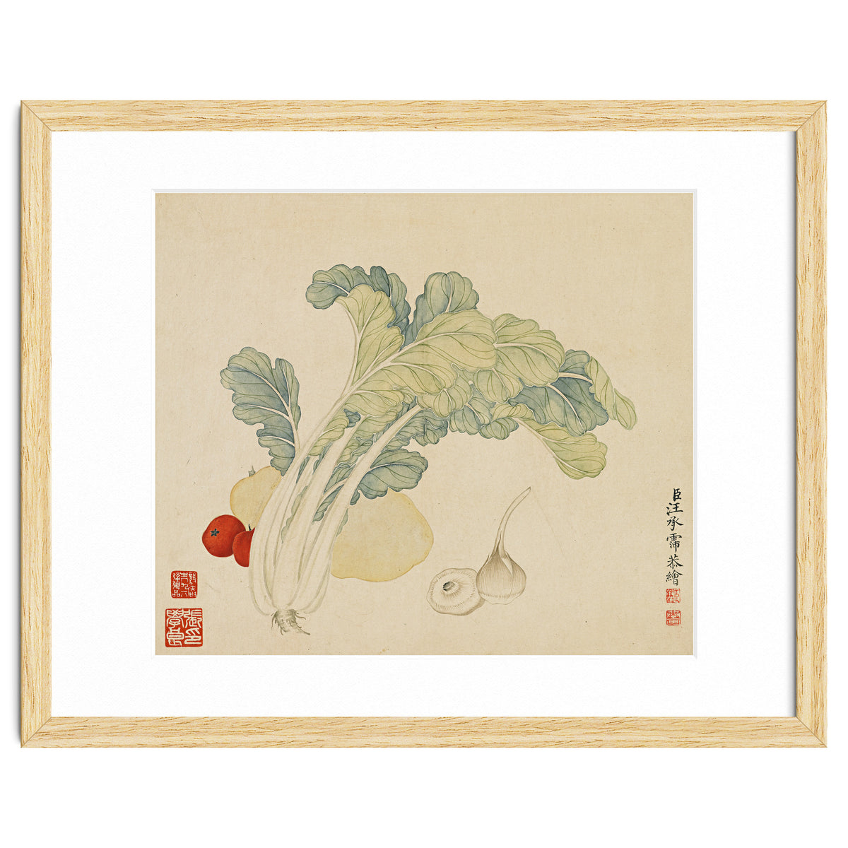 Wang Chengyu ~flowers, Vegetables, Chinese Cabbage, Potatoes, Garlic, Tomatoes, Vegetables