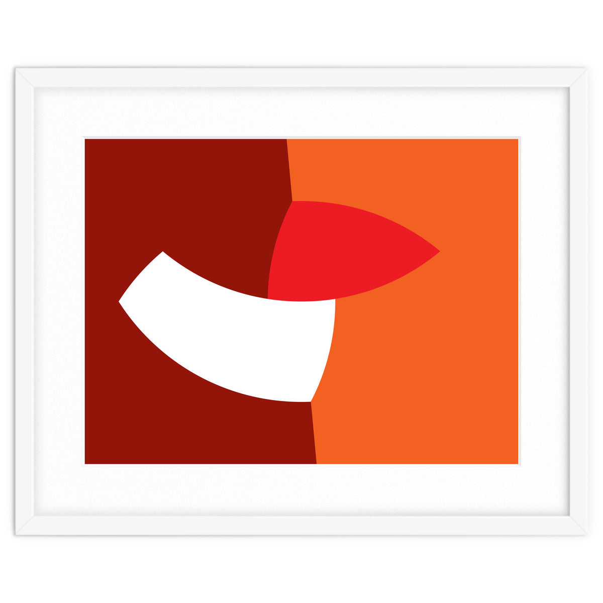 Geometric Shapes No. 66 - orange & reds