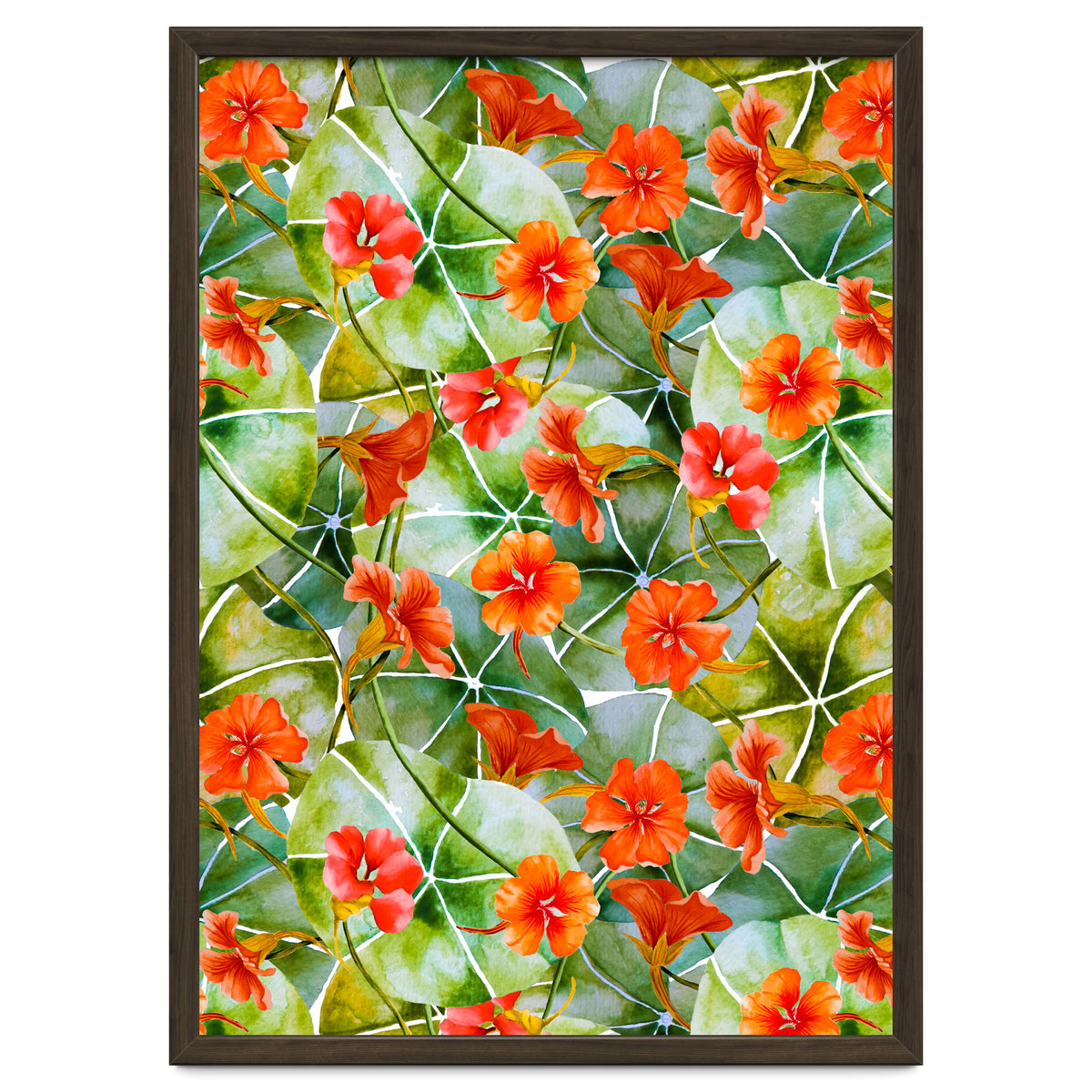 Nasturtiums watercolor 01