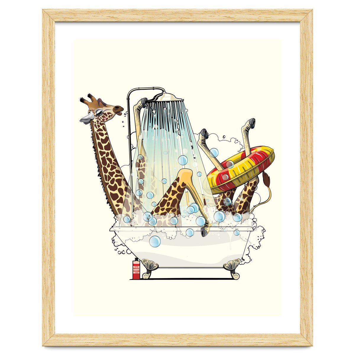Giraffe in the Bath, Funny Bathroom Humour