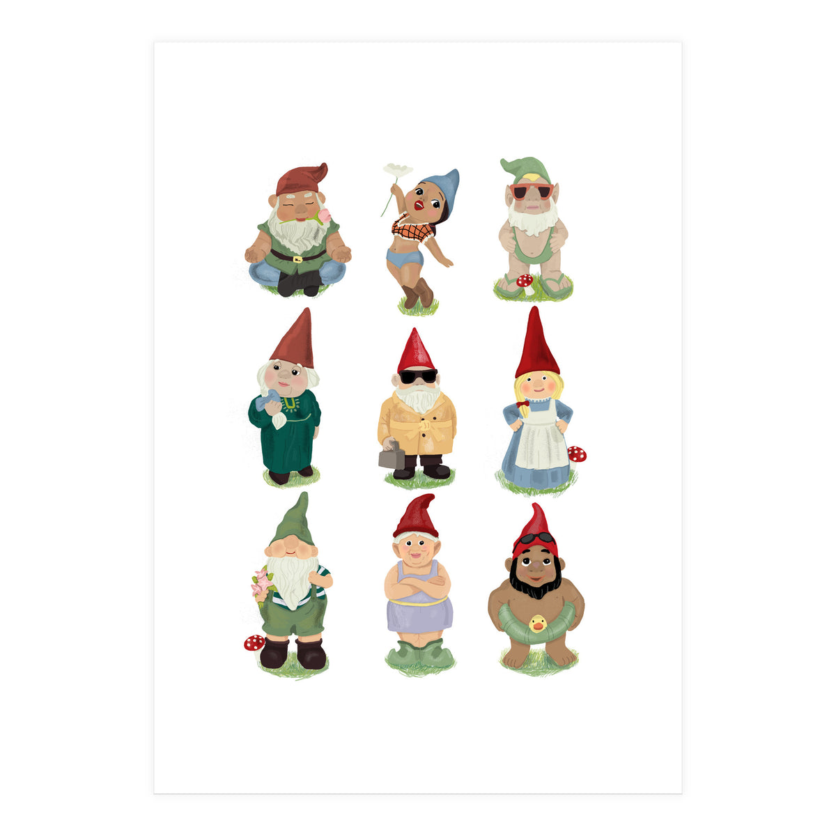 Garden Gnomes (Print Only)