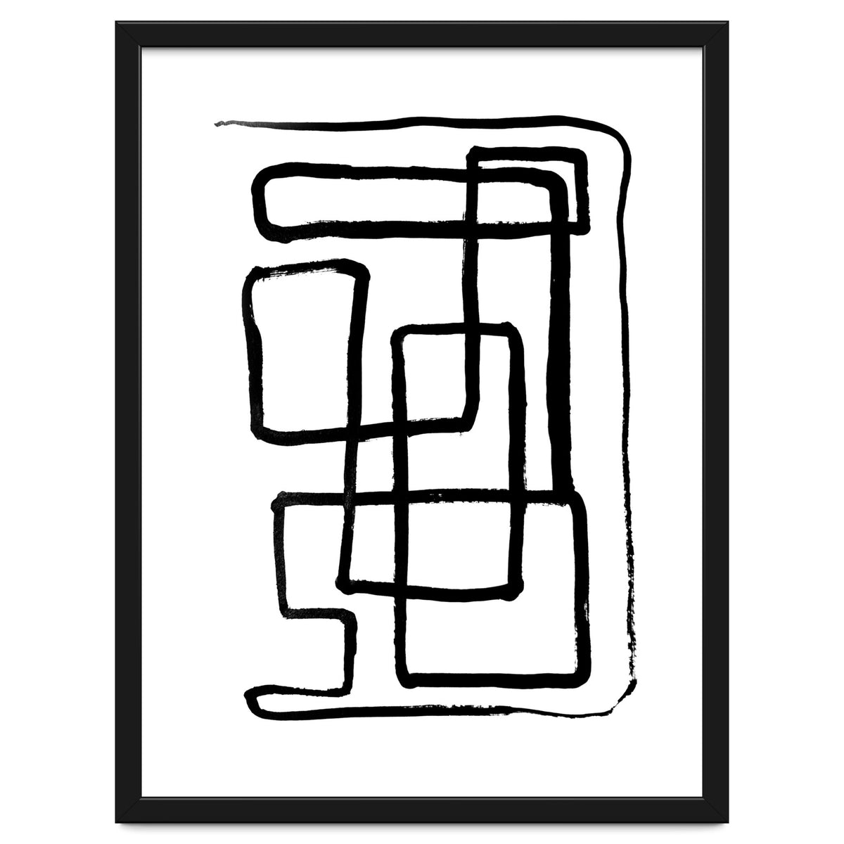 Maze Line Art