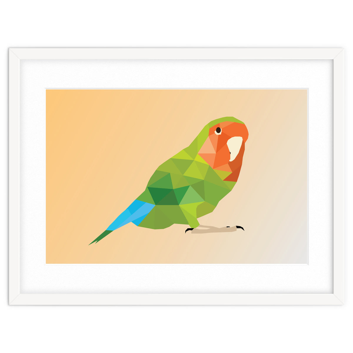 Parrot Low Poly Art