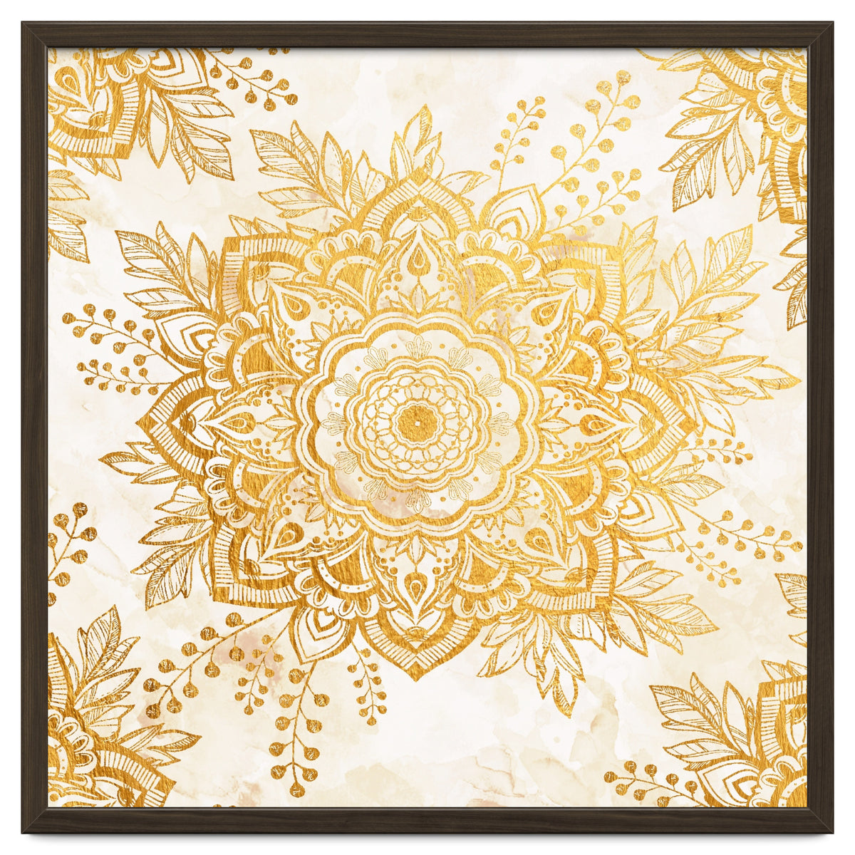 Queen Starring of Mandala-Gold Sunflower I