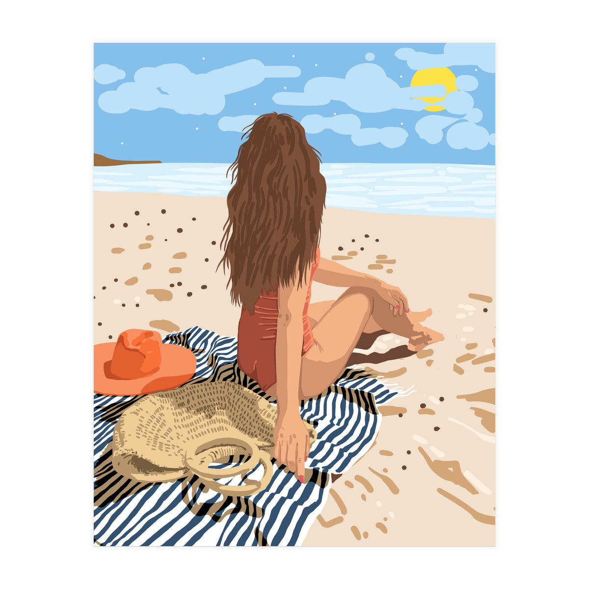 The Art Of Life Is To Live In The Moment (Print Only)