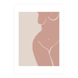 Female nude closeup line-a (Print Only) thumbnail