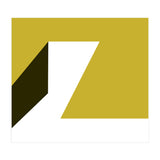 Geometric Shapes No. 78 - mustard, black & white (Print Only) thumbnail