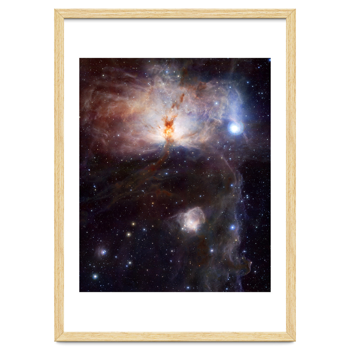 The Hidden Fires of the Flame Nebula