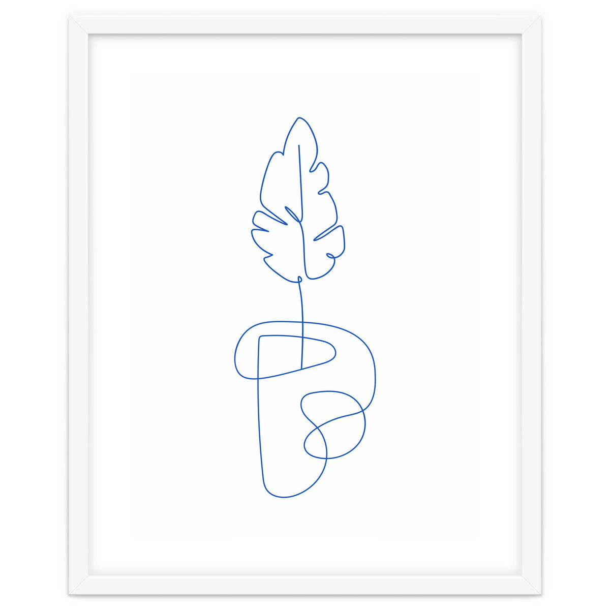 One Line Art Botanical