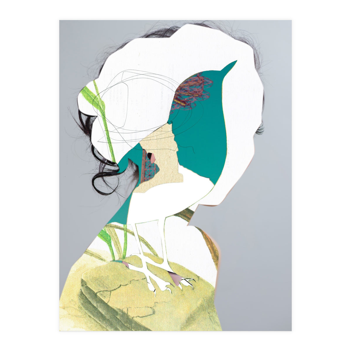 Her Voice Sounds Like A Bird (Print Only)